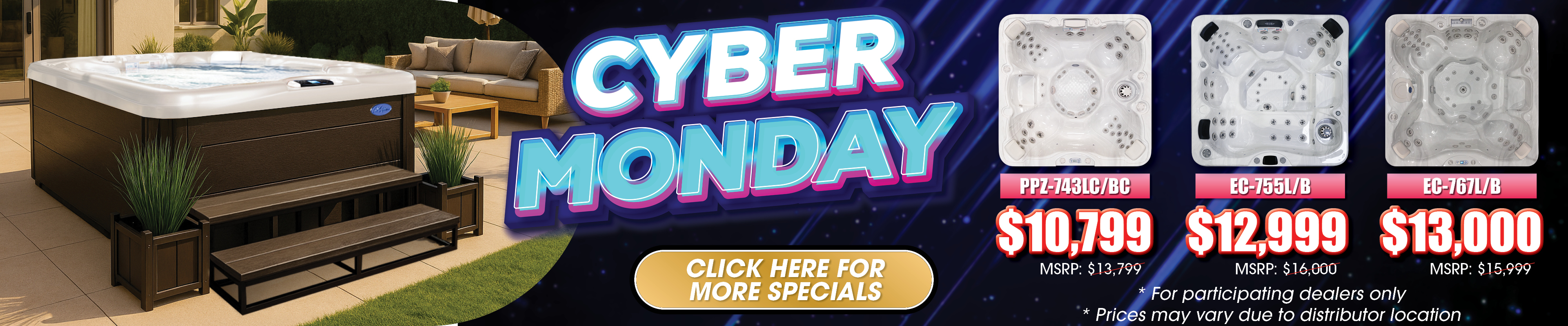 Calspas hot tub being used in a family setting - Jacksonville